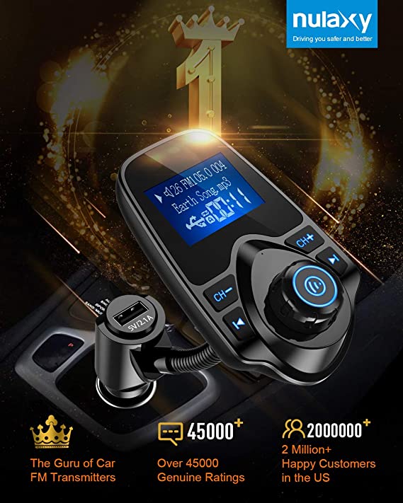 Bluetooth FM Transmitter mit Schnellladefunktion, 18,41 €