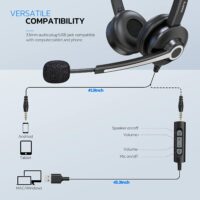 Nulaxy Computer Headset with Microphone3