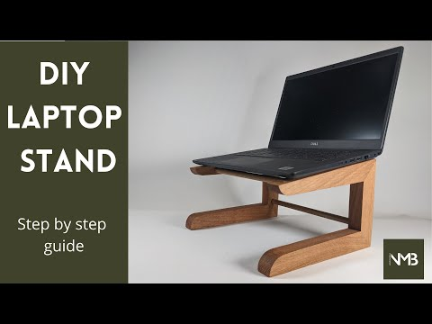 DIY Wood Laptop Stand